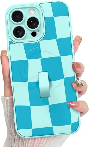 Vista 194 de KANGHAR Compatible con iPhone 17 Pro Case Spot Pattern - Negro Mancha rosada negra