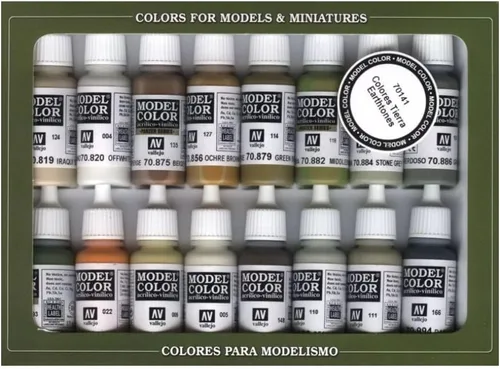 Vista 6 de Vallejo - Set de efectos de color modelo tonos tierra Pinturas acrílicas para modelado 16 botellas x 18 ml (0.60 fl.oz.)