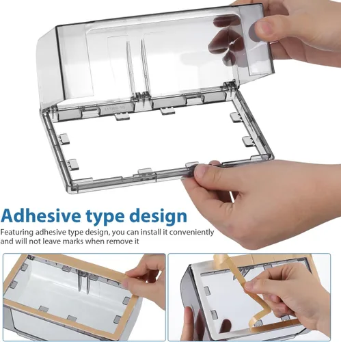 Vista 5 de Cubierta de Enchufe para Exterior Resistente al Agua: Cubierta de Enchufe Eléctrico para Receptáculo al Aire Libre, Resistente al Agua, Tapa