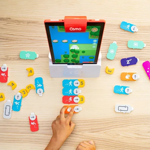 Vista 4 de Osmo - Kit de inicio de codificación para tablet Fire - 3 juegos educativos de aprendizaje Edades 5-10+ - Aprende a codificar, fundamentos
