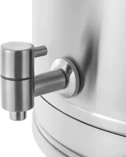 Vista 5 de Lata de leche de acero inoxidable 304 con espita – Cubo dispensador de bebidas de agua de 35 litros para leche, vino, aceite