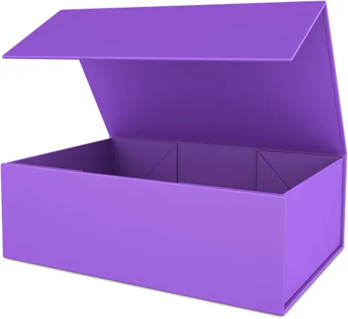 Vista 15 de Caja de regalo negra de 10" x 6" x 3" con tapa de cierre magnético, caja de regalo para regalos, cajas de regalo de dama de honor, caja bonita, caja