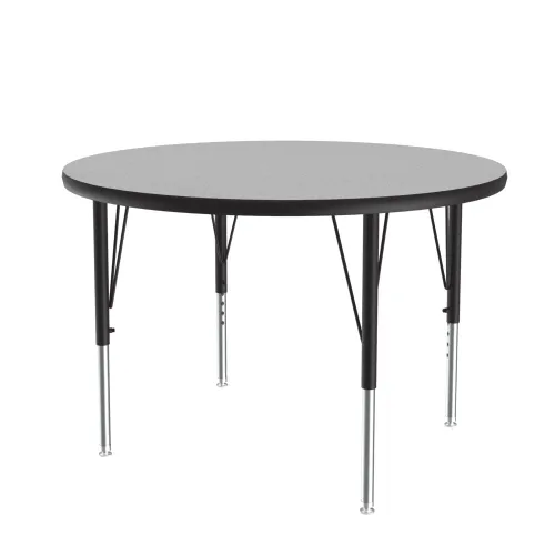 Vista 66 de Correll Mesa de Actividades Rectangular para Aula de 24"x36", Altura Ajustable (19"-29"), Granito Negro Laminado Térmico Fusionado Duradero
