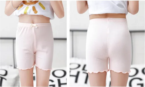 Vista 3 de CHUNG Pantalones cortos de baile para niñas pequeñas y grandes, para usar debajo del vestido, falda, uniforme escolar, 4 unidades, 2-9 años