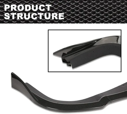 Vista 6 de Divisor de parachoques delantero sin pintar compatible con Subaru Impreza WRX STI CS2 2006-2007
