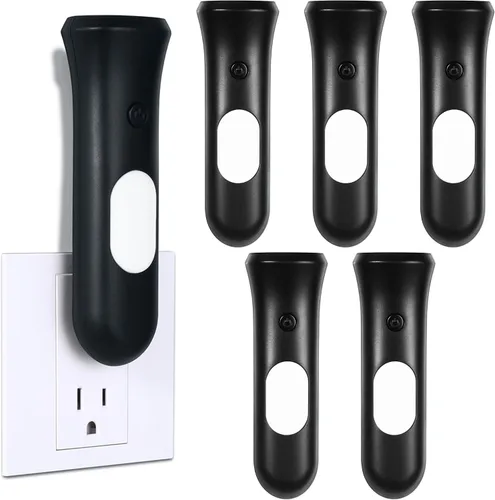 Vista 13 de ROSSEX Farolas de emergencia 4 en 1 para fallas de energía en el hogar, linterna LED recargable con enchufe de pared, linterna de noche con Blanco
