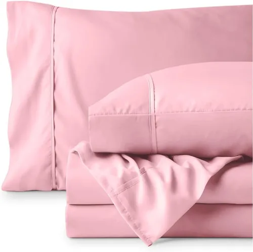 Vista 86 de Bare Home Sheet Set 1800 Ultra-Soft with 2 Pillowcases (Twin XL, Dark Blue)