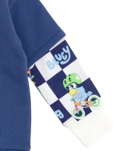 Vista 5 de Bluey Sudadera con capucha de forro polar para niños pequeños