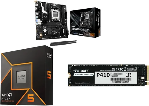 Vista 22 de NEWEGG Combo de memoria CPU de placa base -B550M-A con CPU Ryzen 5 5500 de 6 núcleos de 3.6 GHz y 16 GB (2 x 8 GB) 288 pines PC RAM DDR4 3200 AMD