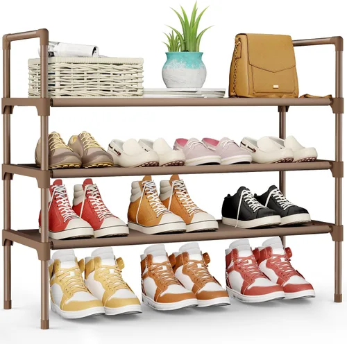 Vista 5 de Kitsure Zapatero – Organizador de zapatos de 2 niveles, zapatero para armario, entrada, dormitorio, estante de almacenamiento de fácil montaje