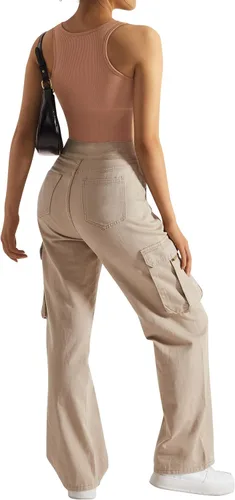 Vista 10 de SUUKSESS Body sin costuras acanalado con cuello de muesca para mujer