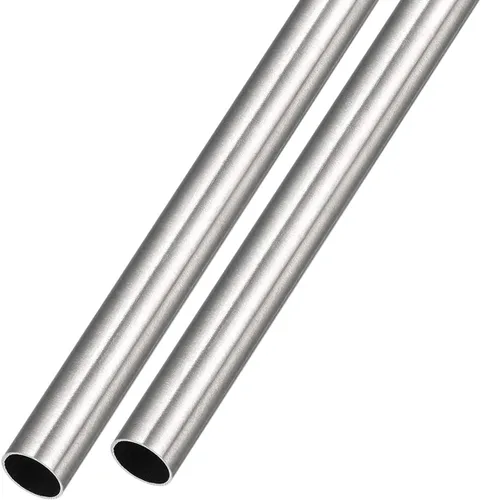 Vista 6 de METALLIXITY Tubo de acero inoxidable 304 (0.157 in de diámetro x 0.024 in de pared T x 9.843 in de largo), 2 piezas, tubo recto, para muebles