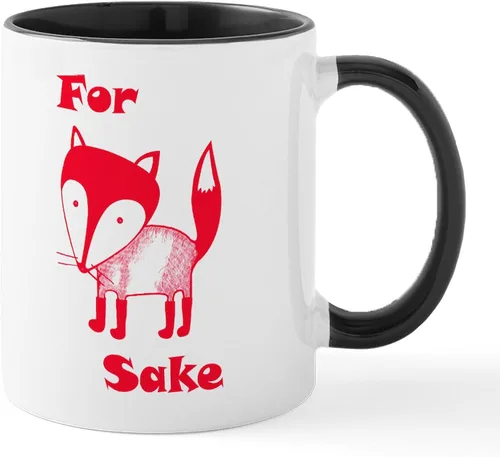 Vista 18 de CafePress Taza de café de cerámica For Fox Sake de 11 oz (11.0 fl oz)