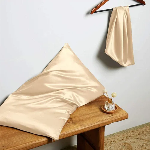 Vista 17 de THXSILK Funda de almohada de seda de 22 momme de seda de morera pura con cremallera oculta, funda de almohada suave y transpirable para cabello