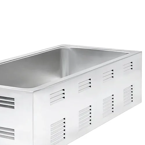 Vista 2 de Adcraft Calentador de alimentos de tamaño 4/3, 1500 W, en acero inoxidable (FW-1500W)