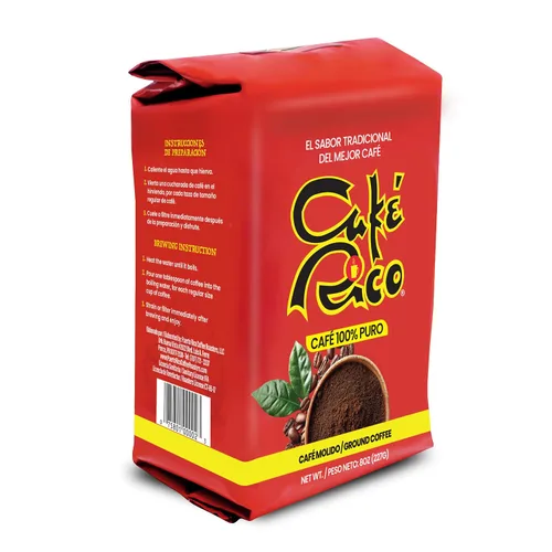 Vista 6 de Café Rico Ground Regular Puerto Rican Coffee, bolsa de 8 onzas (paquete de 1)