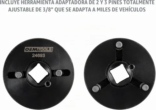 Vista 6 de OEMTOOLS 35058 Herramienta de Retroceso de Pistón de Pinza de Freno, Herramienta de Retroceso de Pinza de Freno con Resorte, Herramienta Universal