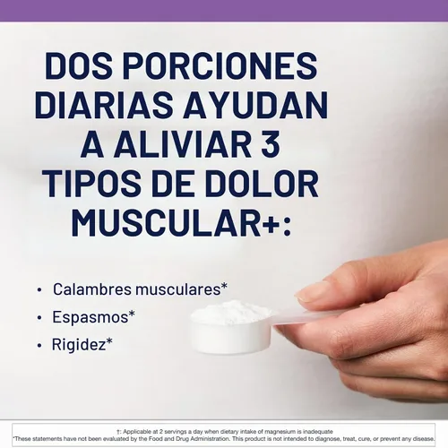 Vista 3 de Metagenics MagActive - Polvo muscular de magnesio, limonada de fresa, 5.29 oz