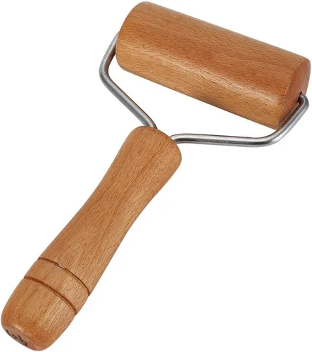 Vista 7 de Rodillo de pastelería y pizza Baker Roller Utensilios de cocina de madera para hornear (2)