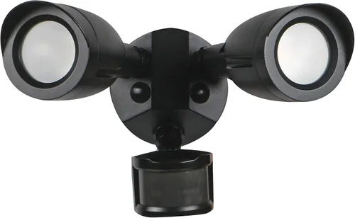 Vista 6 de Satco Luz de seguridad para exteriores 65-714, accesorio de inundación LED de doble cabeza de bala, blanco cálido de 3000 K, carcasa de aluminio