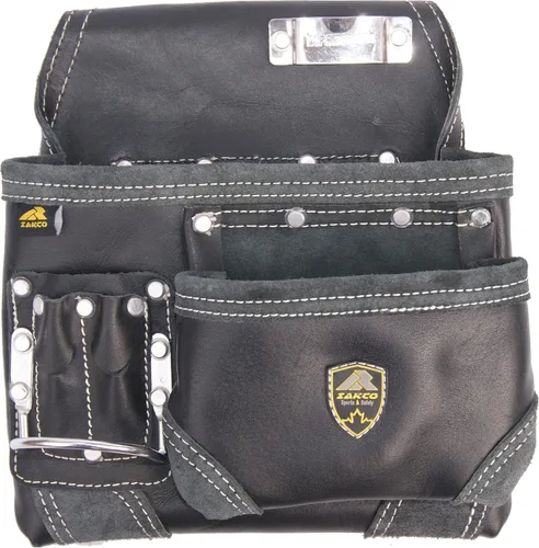 Vista 7 de PRO-20. Cinturón de herramientas de cuero de grano premium, equipo de herramientas para construcción, bolsas de herramientas de cuero, cinturón