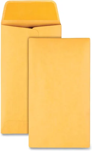 Vista 9 de Quality Park Sobres de monedas de 2-1/2 x 4-1/4, sobres de monedas #3, paquete de 500, con solapa engomada, papel kraft marrón de 28 libras