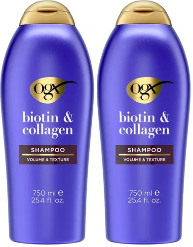 Vista 10 de Champú Organix Thick and Biotin completo y con colágeno, de 13 onzas