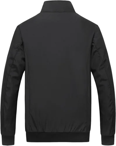 Vista 2 de UIOKLMJH Chaqueta casual para hombre, abrigo de primavera y otoño, abrigo de moda para hombre