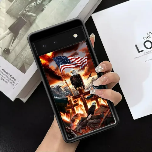 Vista 1081 de Compatible con Google Pixel 4A 5G Mobile Case Creative Acrylic Panel trasero Silicona Protección Grip especialmente diseñado para Google Pixel 4A 5G