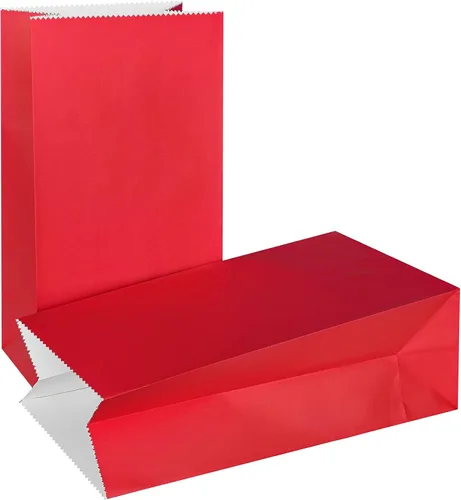 Vista 12 de Bolsas de papel de color brillante mini KEYYOOMY, bolsas de fiesta negras, bolsitas de papel para regalos de fiesta pequeña, bolsa de almuerzo