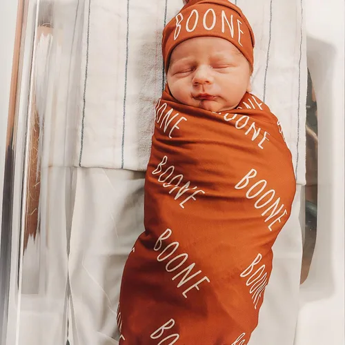 Vista 13 de Manta personalizada con nombre para bebés recién nacidos, mantas de bebé personalizadas para niños con nombre, mantas de bebé recién nacido, mantas