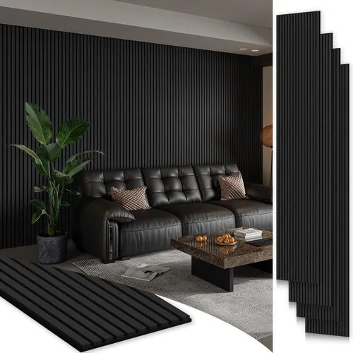 Vista 16 de Smartstandard Panel de Pared de Listones de Madera de Muestra, Paneles de Pared de Madera Insonorizados, Paneles de Madera Acústicos para Pared
