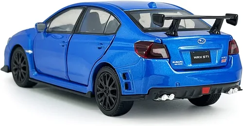 Vista 8 de 2016 Impreza WRX STI S207 Modelo fundido a troquel Coches Racing Deportes Toy Car 1/32 Escala Metal Vehículos fundidos a presión para niños con luz