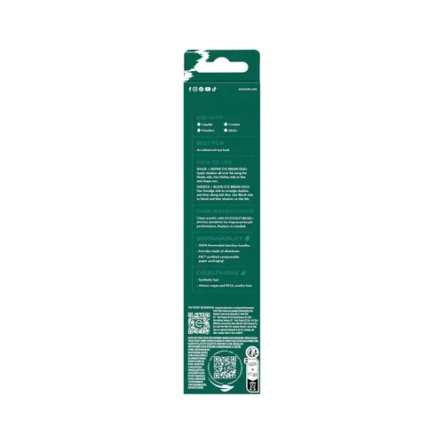 Vista 7 de EcoTools Juego de brochas para mejorar los ojos, pinceles de maquillaje para sombra de ojos líquida, cremosa y en polvo y aplicación de delineador