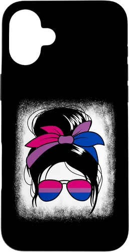Vista 22 de iPhone 16 Bisexual Messy Bun Bi Sexual Women's Bisexual Case