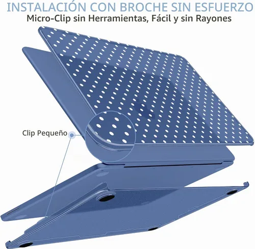 Vista 5 de MEEgoodo Funda estampada para MacBook Neo de 13 pulgadas versión 2026 (compatible con el modelo A3404), funda rígida para laptop con funda