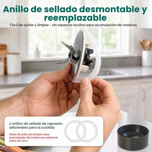 Vista 2 de Smoothie Blender Grinder Combo, Countertop Blender Smoothies and Shakes
