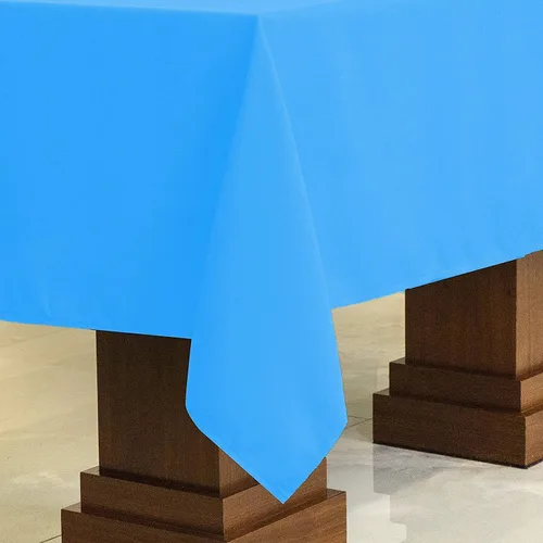 Vista 2 de Kadut Mantel rectangular (70 x 120 pulgadas), mantel rectangular caribeño para mesa de 6 u 8 pies, resistente, mantel a prueba de manchas