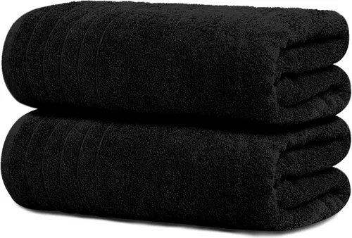 Vista 16 de Tens Towels - Paquete de 2 sábanas de baño extra grandes de 35 x 70 pulgadas, 100% algodón, más grandes y más ligeras, secan más rápido, súper