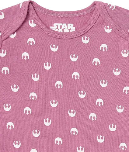 Vista 2 de Tienda Essentials Disney para bebés niñas Marvel Star Wars Body de princesa de manga larga paquete de 5