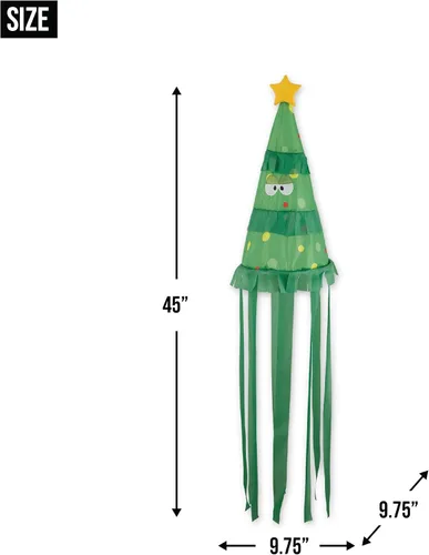 Vista 6 de Accent Plus Manga de viento del árbol de Navidad