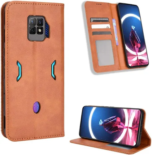 Vista 53 de Funda para BLU Bold N2, funda de piel sintética para BLU Bold N2, funda para BLU Bold N2 5G N0050UU Funda de piel sintética negra Negro