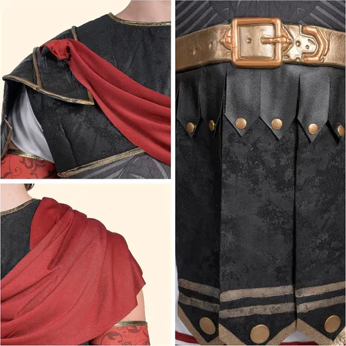 Vista 4 de Spooktacular Creations Brave Men - Conjunto de disfraz de gladiador romano