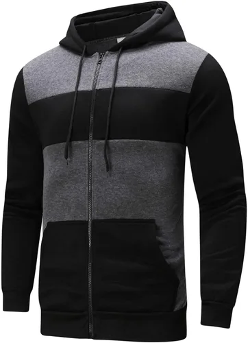 Vista 3 de EELHOE Hooded T Shirts for Men Casual Novelty Long Sleeve Tops with Hood Stretch Athletic Breathable Pullover