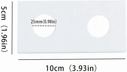 Vista 2 de Uncle Paul 90 soportes de cartón para monedas, 2 x 2 pulgadas, para cuarto Blanco
