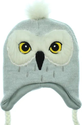 Vista 3 de Gorro de Harry Potter con diseño de búho color gris