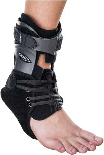 Vista 11 de DonJoy Velocity - Tobillera de inversión y erección de esguinces de tobillo, cómoda y ligera, pequeña, izquierda