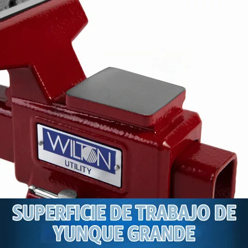 Vista 6 de Morsa de banco de utilidad Wilton, ancho de mandíbula de 4-1/2", abertura de mandíbula de 4", garganta de 2-5/8" (Modelo 674U)