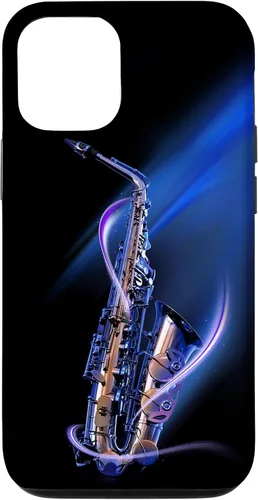 Vista 26 de Funda para iPhone 16 Minimalist Saxophone Style PC Saxophonist Lover