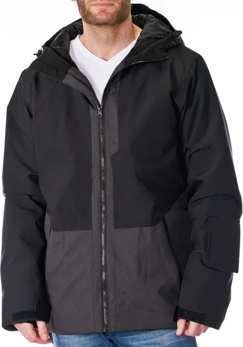 Vista 8 de Alpine Swiss Chaqueta de esquí impermeable con capucha para hombre, abrigo de snowboard cálido para invierno